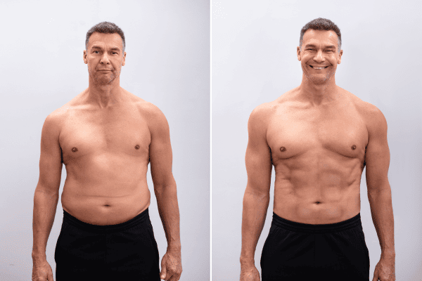 male muscle build